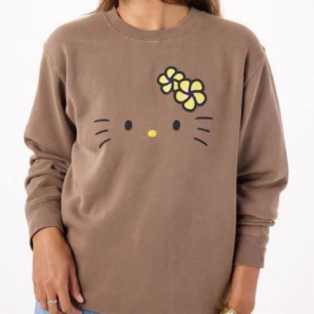 Aloha Collection Hello Kitty Mocha Crew Neck